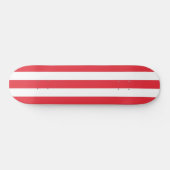 Skateboard Blue Fiery Red & White Stripe (Horizontaal)