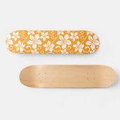 SKATEBOARD BLUE HAWAII (TANGERINE) (Horz)