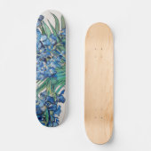 Skateboard Blue Irises par Vincent Van Gogh Art (Recto)