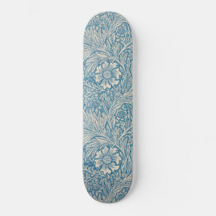 Skateboard Blue Marigolds (par William Morris)