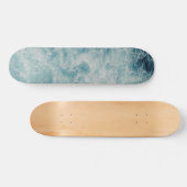 Skateboard Blue Ocean Summer Beach Waves (Horz)