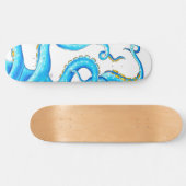 Skateboard Blue Orange Tentacles (Horz)