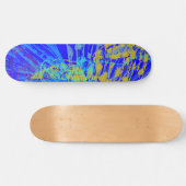 Skateboard Blue Pastel Abstract (Horz)