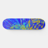 Skateboard Blue Pastel Abstract (Horz)