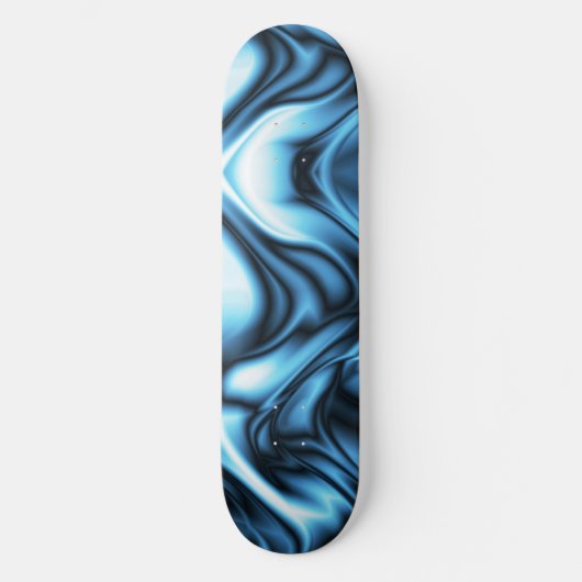 Skateboard Blue Silk wave (Recto)