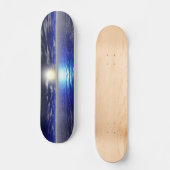 Skateboard Blue Sunrise - Rétro (Recto)