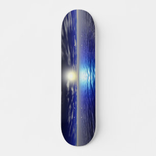 Skateboard Blue Sunrise - Rétro