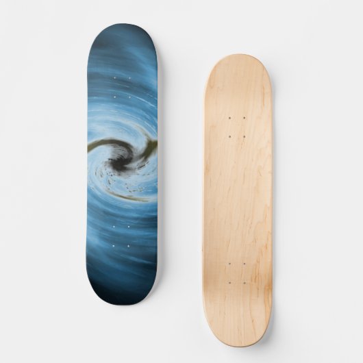 Skateboard Blue Swirl (Recto)