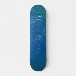 Skateboard Blue Swirl