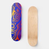 Skateboard Blue Waves (Recto)