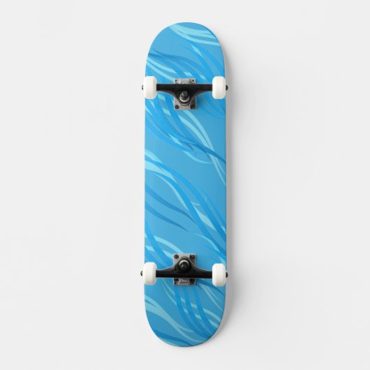 Skateboard Blue Waves Skateboard (Recto)