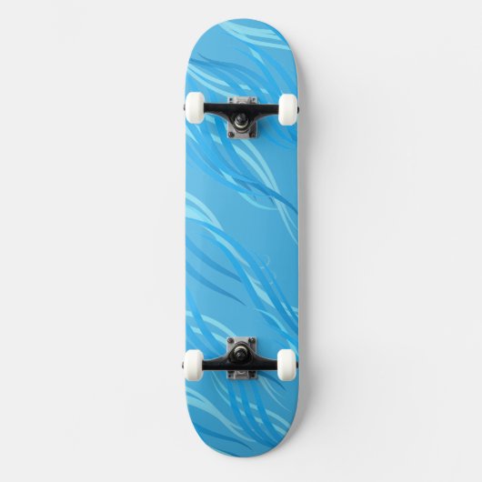 Skateboard-Blue Waves Skateboard (Voorkant)