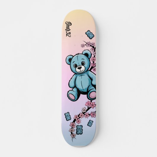Skateboard Blues Gommes (Devant)