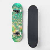 Skateboard Bohème Vibrant Trippy Fractal Abstrait Spiral (Recto)