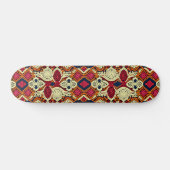 Skateboard Boho Aesthétique Faux Crochet Wall Art Skate (Horz)