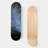 Skateboard *~* Boho Cosmologique de minuit Sky Pastel Feather (Recto)