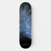 Skateboard *~* Boho Cosmologique de minuit Sky Pastel Feather (Recto)