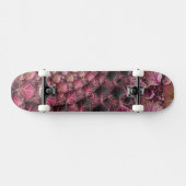 Skateboard Boho Funky Eclectique Rose Noir Abstrait Fractal (Horz)