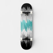 Skateboard Boho Funky Wavy Abstrait Libramasculine Pride Drap (Recto)