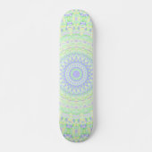 Skateboard Boho Hippie Funky Eclectique Printemps Pastel Mand (Devant)
