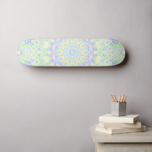 Skateboard Boho Hippie Super Quirky Coloré Soft Pastel