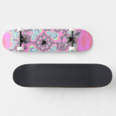 Skateboard Boho Hippie Unicorn Pastel Mandelbrot Fractal (Horz)