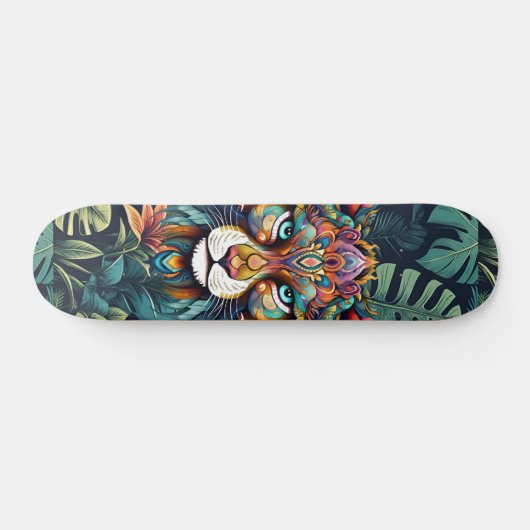 Skateboard Boho Jungle Lion Skate (Horz)