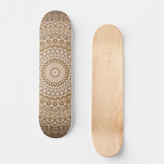Skateboard Boho Mandala géométrique (Recto)