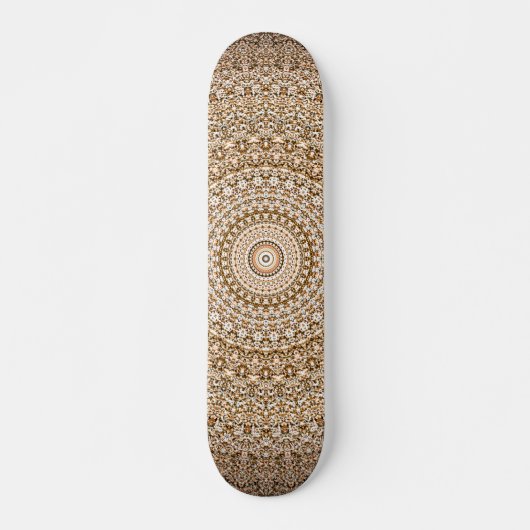 Skateboard Boho Mandala géométrique (Devant)