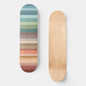 Skateboard Boho Modern Chic Stripes (Recto)