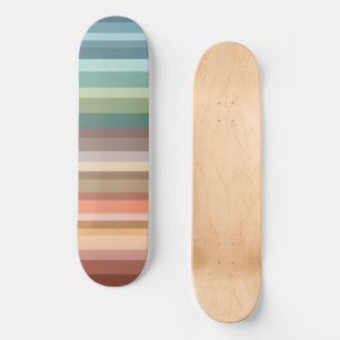 Skateboard Boho Modern Chic Stripes
