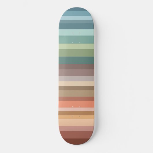 Skateboard Boho Modern Chic Stripes (Recto)