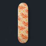 Skateboard Boho Orange Tropical Feuille Jungle Plante esthéti<br><div class="desc">Ce skateboard cool avec des feuilles de palmiers tropicaux ferait un cadeau merveilleux pour quelqu'un qui aime l'esthétique boho!</div>