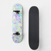 Skateboard Boho Pastel coloré Super Hippie Blob Mosaic (Recto)