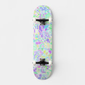 Skateboard Boho Pastel coloré Super Hippie Blob Mosaic (Recto)