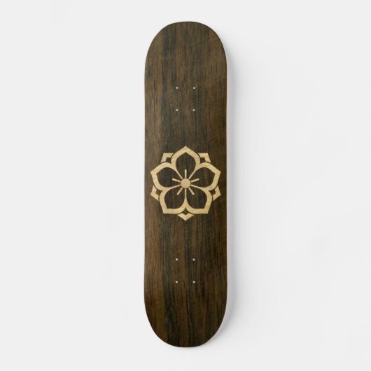 Skateboard Bois de fleurs de cerisier de Kamon de Japonais de (Recto)
