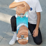 Skateboard Bois Et Eau Nature Nom Personnalisé Personnalisé<br><div class="desc">Wood And Water Nature Custom Nom personnalisé Skateboard vous propose votre nom personnalisé en arrière - plan de bois et d'eau. Personnalisez en modifiant le texte dans la zone de texte fournie. Offrez un cadeau sur mesure, un skateboard personnalisé à votre skateboarder préféré pour Noël, anniversaire ou votre BFF. Conçu...</div>