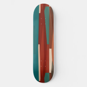 Skateboard Bois et turquoise