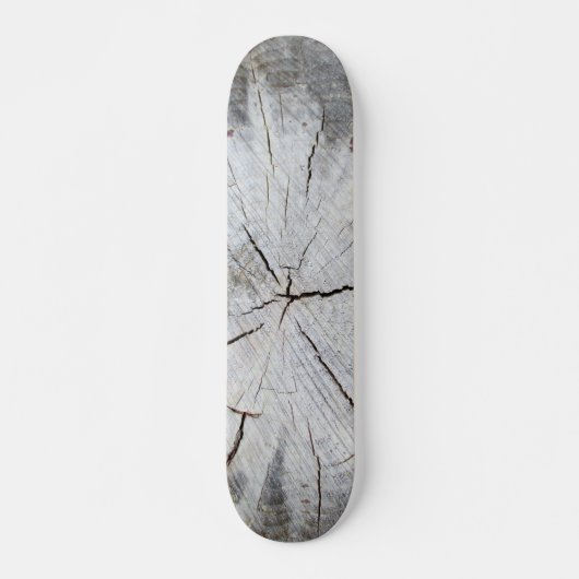Skateboard Bois Gris Gris Pin Arbre Pinceau Photo Art 1 (Devant)