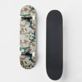 Skateboard Bois Pixel Earth Terre  (Recto)