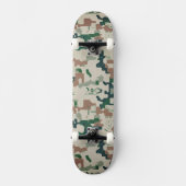 Skateboard Bois Pixel Earth Terre  (Recto)
