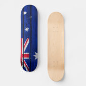 Skateboard Bois rustique de drapeau de l'Australie (Recto)