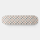 Skateboard Bois Tons Terre Clair Motif à Points Design (Horz)