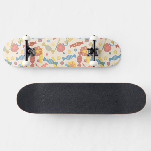 Skateboard Bonbons et motif de sucrerie (Horz)