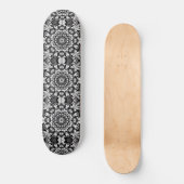 Skateboard Bonheur en noir et blanc (Recto)