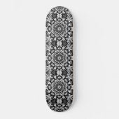 Skateboard Bonheur en noir et blanc (Recto)
