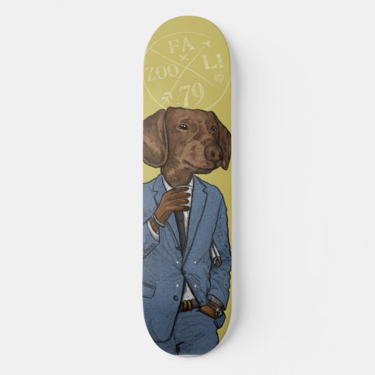 Skateboard Bonjour, doge pimpant (Recto)