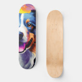 Skateboard Bonne aquarelle Sunny Puppy (Recto)
