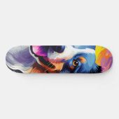 Skateboard Bonne aquarelle Sunny Puppy (Horz)