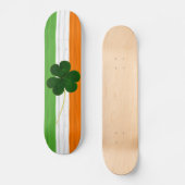 Skateboard Bonne St. Patrick's Day Irlandais Drapeau Shamrock (Recto)
